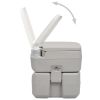 Portable Camping Toilet Gray 5.3+2.6 gal